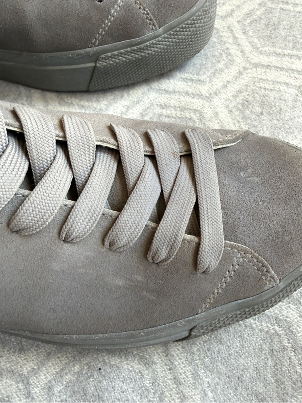 Rag & Bone RB1 High Top Sneakers Suede Haze Gray EU 44.5 US 11.5 Men’s Lace-Up - Picture 10 of 15